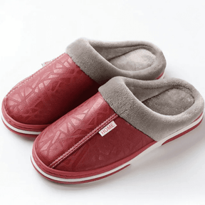 [Compre 1 Leve 2] Pantufla Ortopédica de Cuero – Interior Afelpado [Antiodor]
