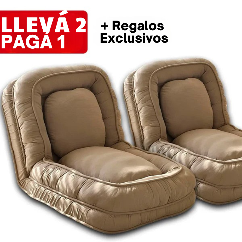 [LLEVÁ 2, PAGÁ 1] Sofá cama reclinable de algodón 5 en 1 + REGALOS: Almohadones Cushion