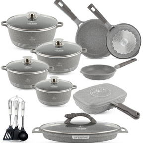 ¡Sólo Por Hoy | Kit de Ollas de Cerámica 19 Piezas Antiadherentes + Envío Gratis