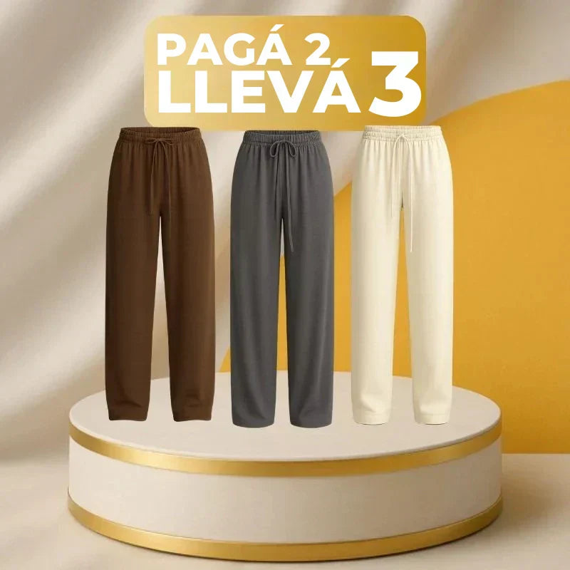 [¡Pagá 2 y Llevá 3!] Pantalón Femenino Vick de Algodón Peruano y Seda Fría