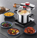 [Llevá 2, Pagá 1] Olla a Presión MasterTurbo de Acero Inoxidable | Antiexplosiva + ¡Regalo de Kit de Utensilios!